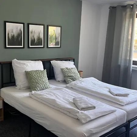 Fireside-apartment-8 Betten-kamin-terrace Apartament Landshut