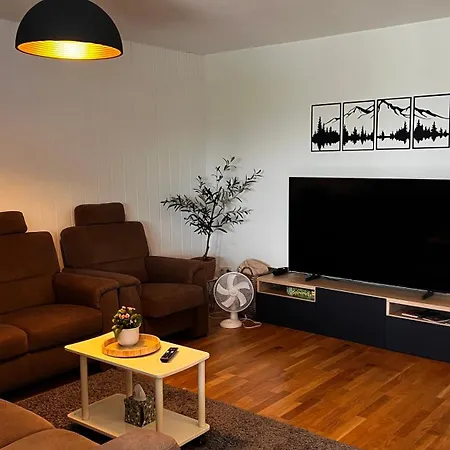 Fireside-apartment-8 Betten-kamin-terrace Apartament Landshut
